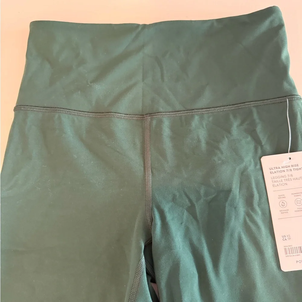 Athleta Forest Green Ultra High Rise 7/8 Tight - Picture 3 of 5